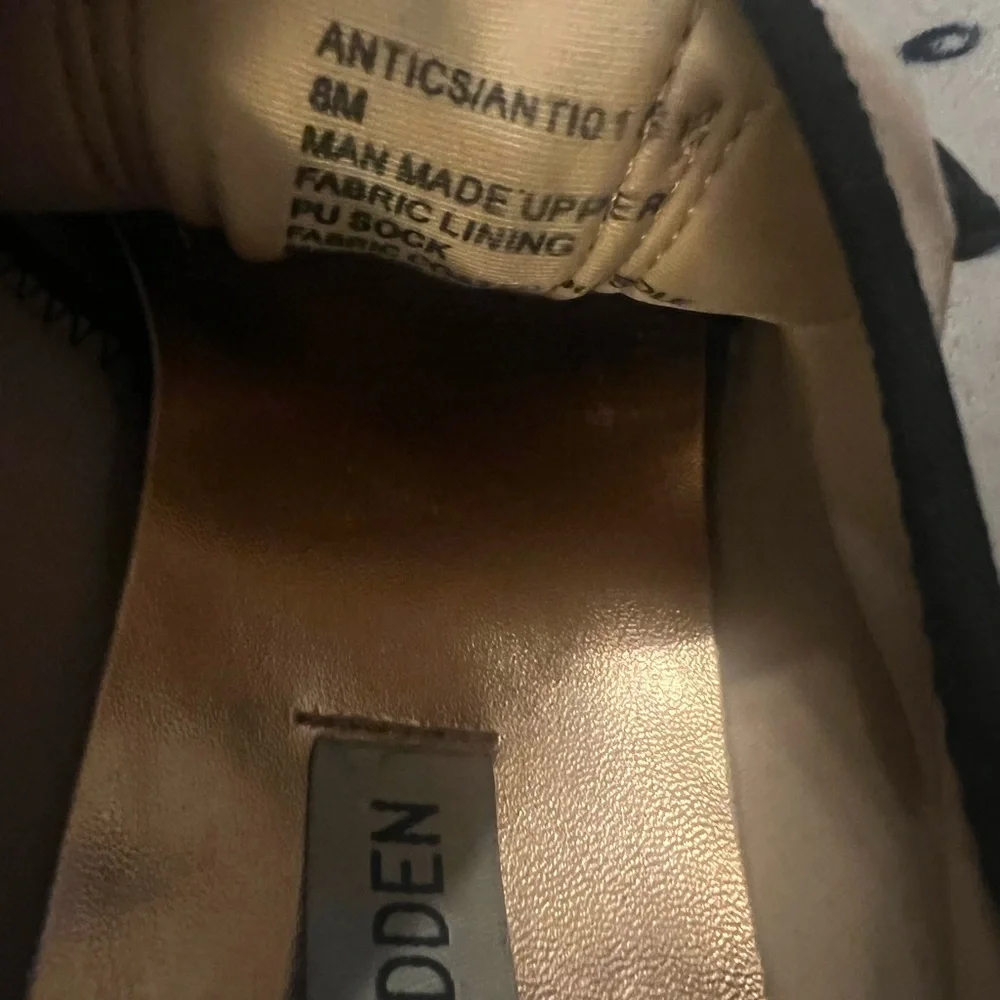 Steve Madden Black and Tan Mesh Sneakers - Picture 4 of 6